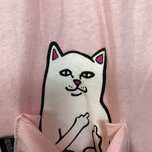 RIPNDIP Lord Nermal Pocket Pink T-Shirt Small