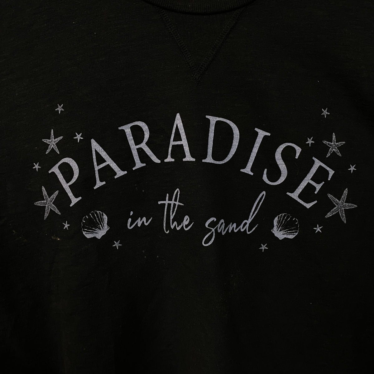 Paradise In The Sand Cropped Crewneck Size Medium