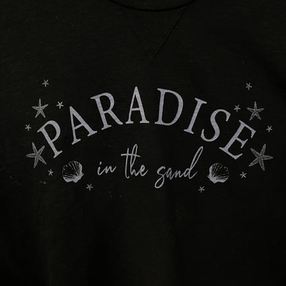 Paradise In The Sand Cropped Crewneck Size Medium