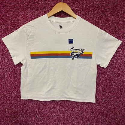 Junk Food Clothing "Bronco 66" Graphic Women's Crop Tee XS