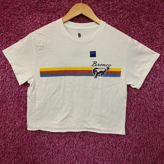 Junk Food Clothing "Bronco 66" Graphic Women's Crop Tee XS