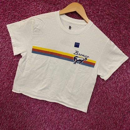 Junk Food Clothing "Bronco 66" Graphic Women's Crop Tee XS