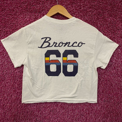 Junk Food Clothing "Bronco 66" Graphic Women's Crop Tee XS