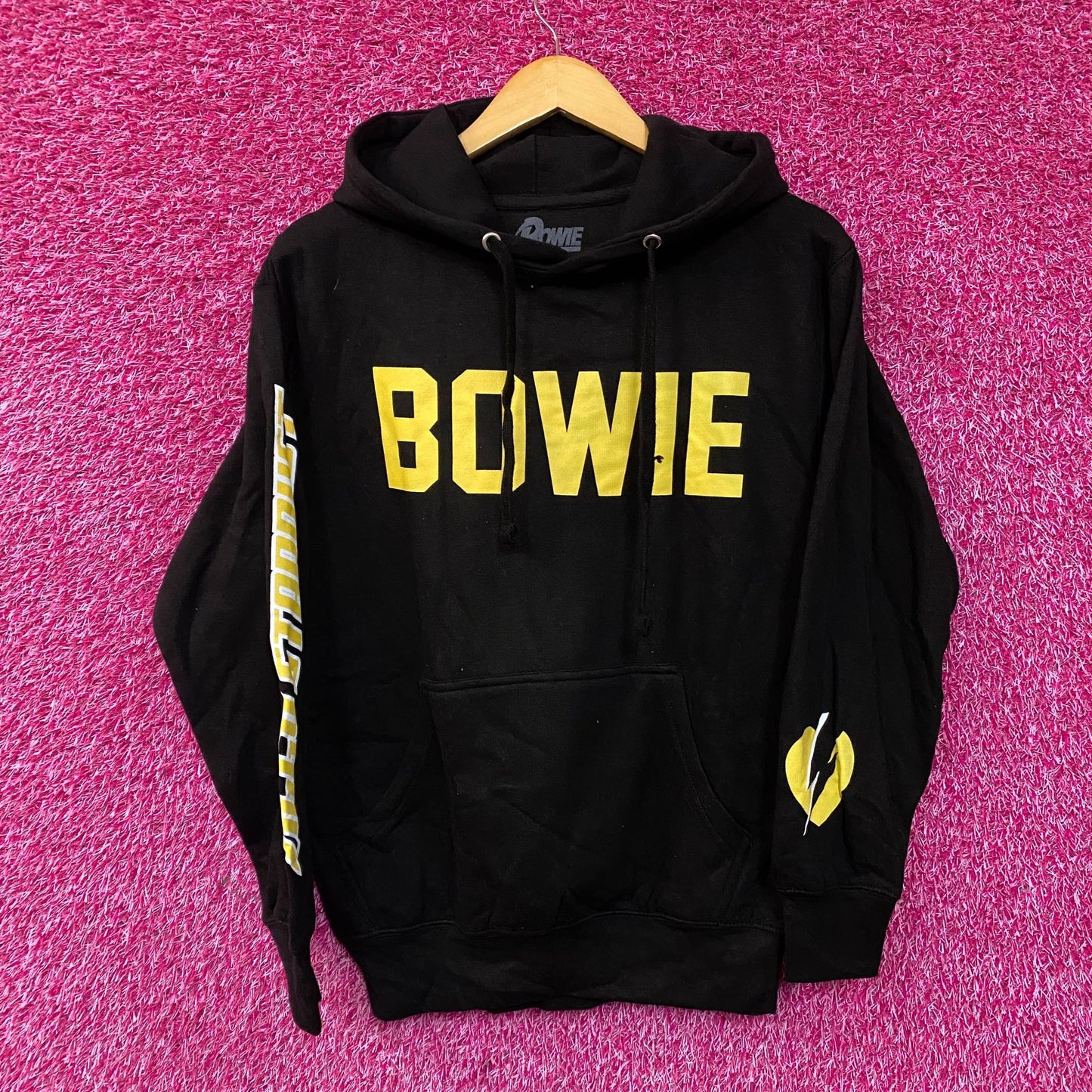 David Bowie Ziggy Stardust Black Women's Hoodie size Small