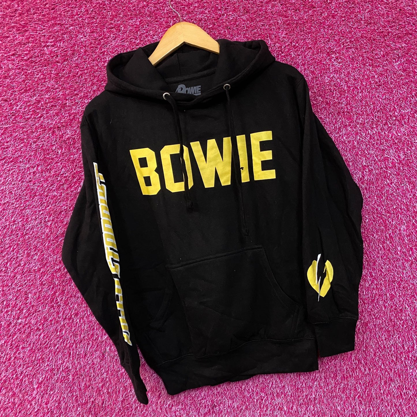 David Bowie Ziggy Stardust Black Women's Hoodie size Small