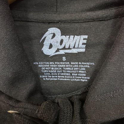 David Bowie Ziggy Stardust Black Women's Hoodie size Small
