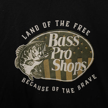 Bass Pro Shops USA Land Of The Free Green Graphic T-Shirt 4X