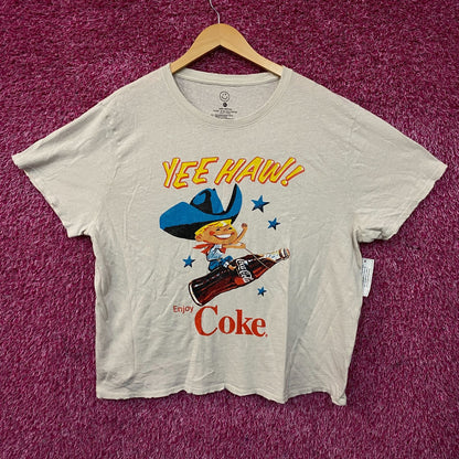 Coca-Cola Cowboy Yee Haw Retro Graphic T-Shirt 2XL