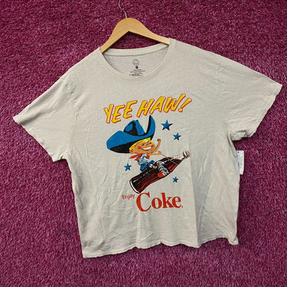 Coca-Cola Cowboy Yee Haw Retro Graphic T-Shirt 2XL