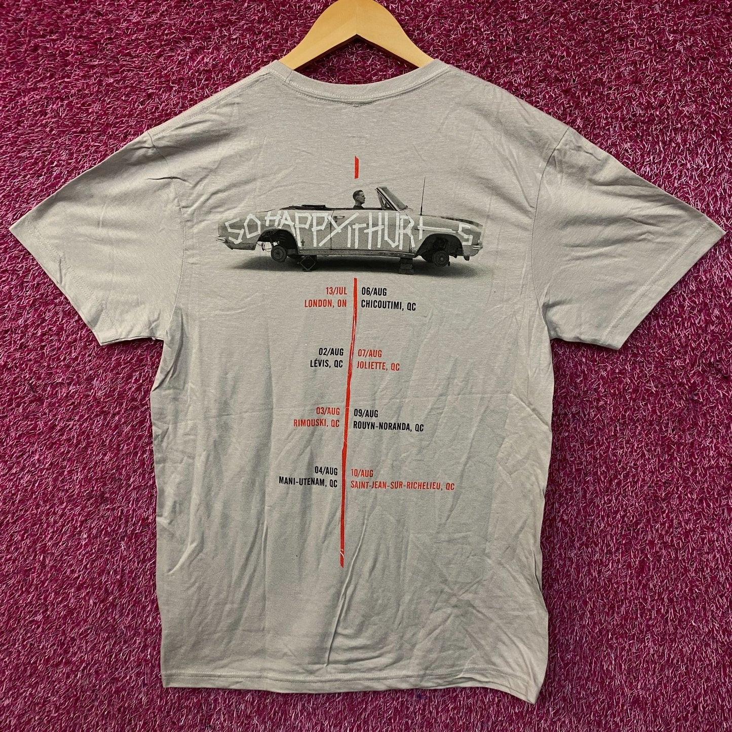 Bryan Adams So Happy It Hurts Tour Rock T-Shirt Medium
