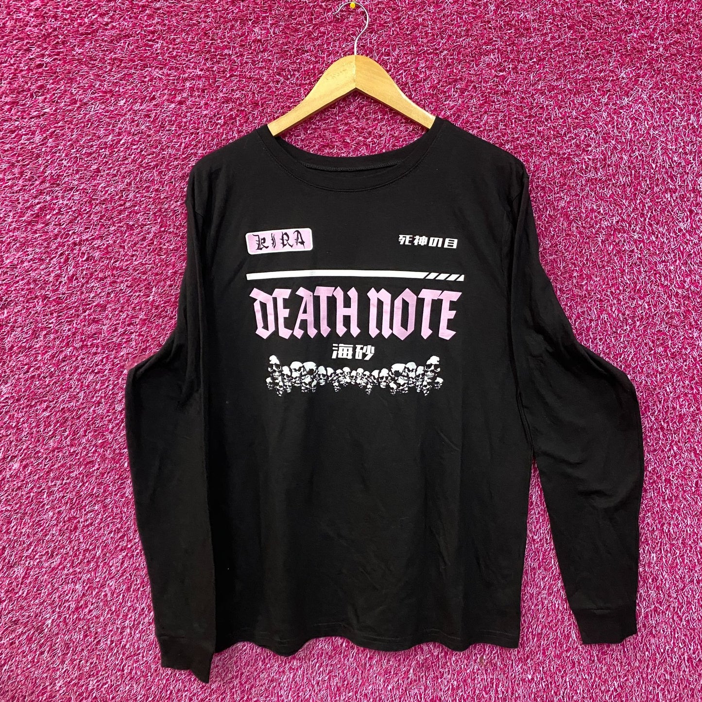 Death Note Kira Misa Amane Anime Long Sleeve T-Shirt XL