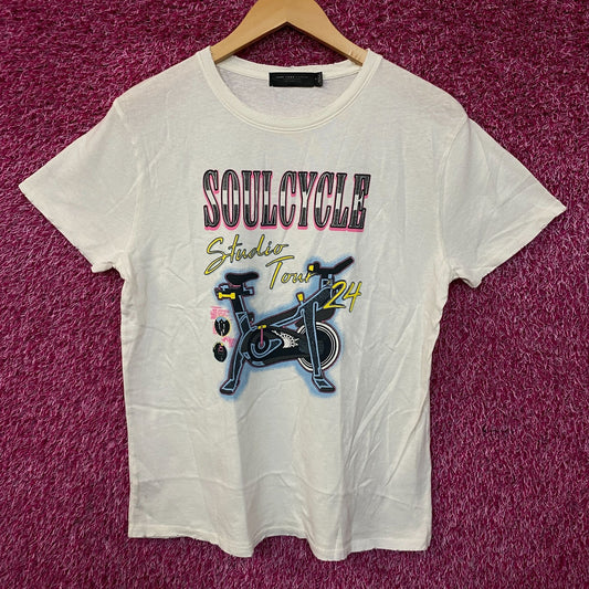 SoulCycle Studio Tour 24 Retro Graphic T-Shirt Small