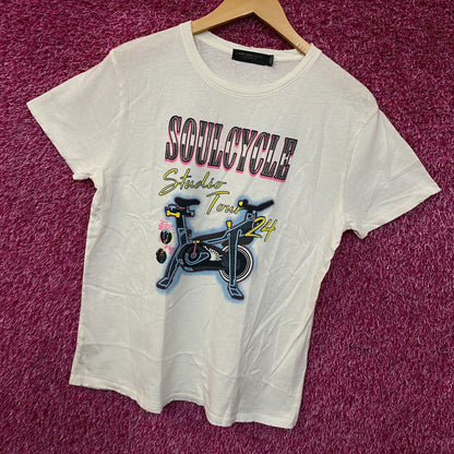 SoulCycle Studio Tour 24 Retro Graphic T-Shirt Small