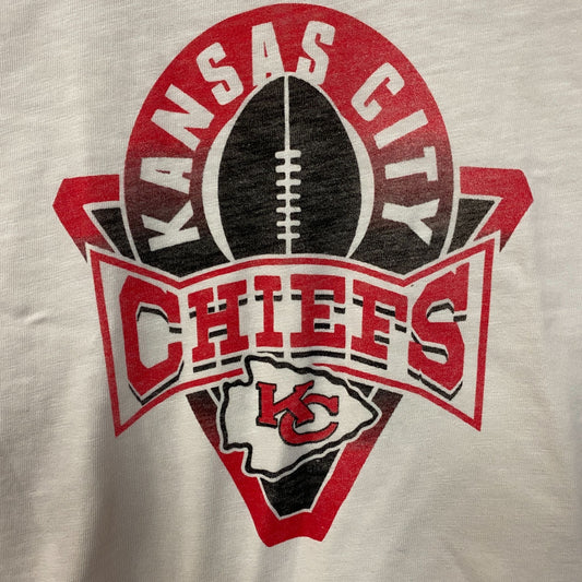 Junk Food Clothing NFL Kansas City Chiefs Women's Mock Neck Crop Tee XS