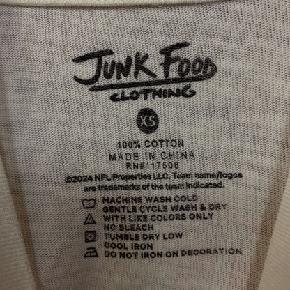 Junk Food Clothing NFL Kansas City Chiefs Women's Mock Neck Crop Tee XS