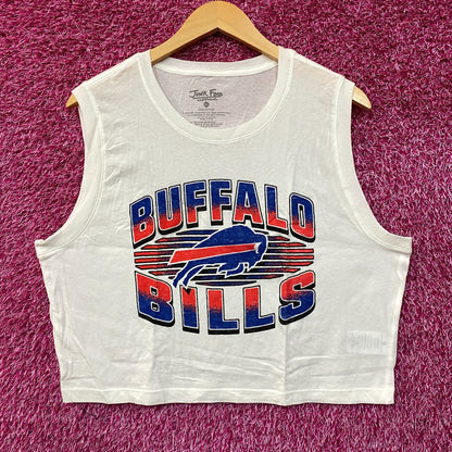 Junk Food Clothing NFL Buffalo Bills Cropped Sleeveless T-Shirt XL