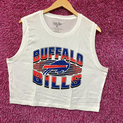 Junk Food Clothing NFL Buffalo Bills Cropped Sleeveless T-Shirt XL