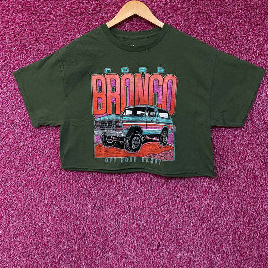 Junk Food Clothing Ford Bronco Off Road Ready Flea Market Women's Crop Tee Small