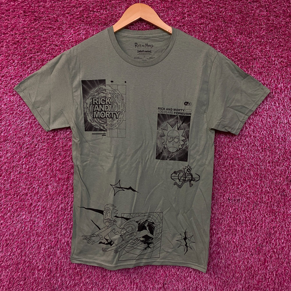 Rick and Morty Adult Swim Graphic T-Shirt Small