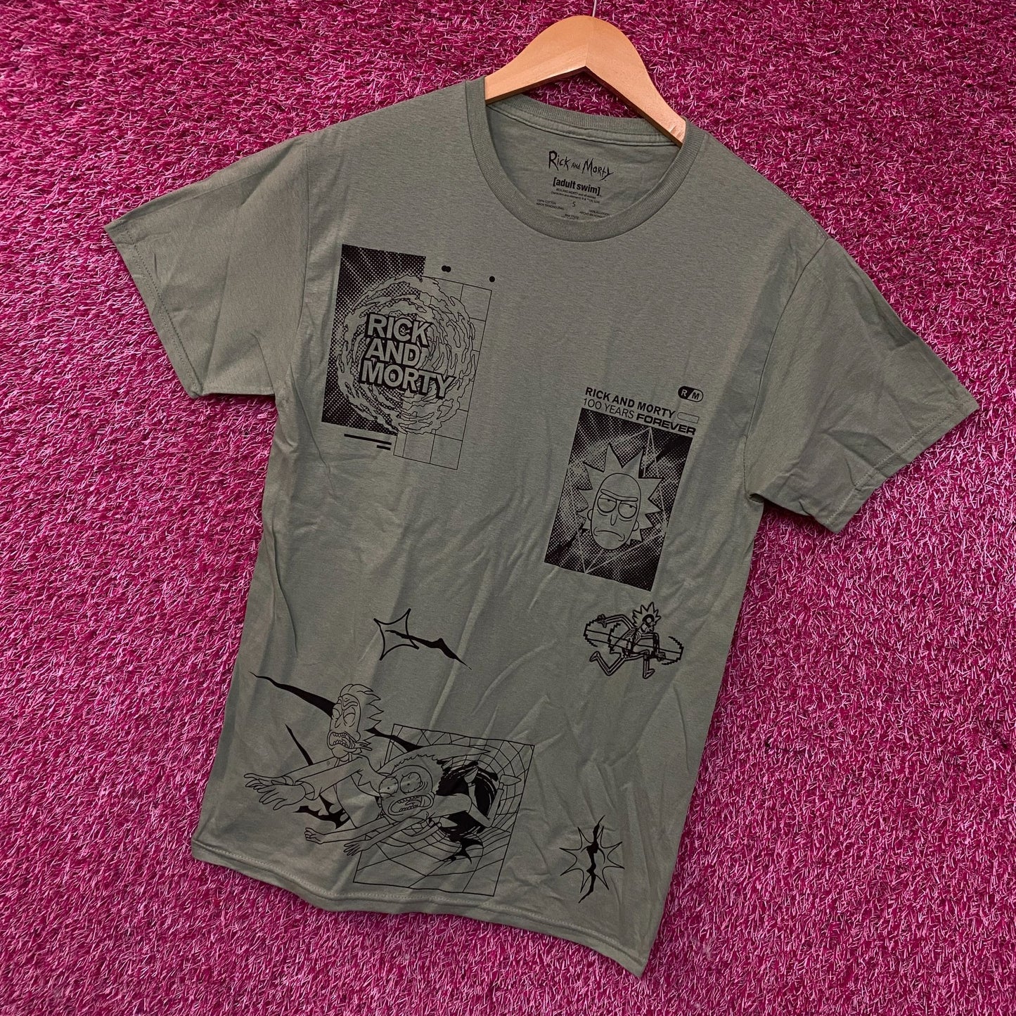 Rick and Morty Adult Swim Graphic T-Shirt Small