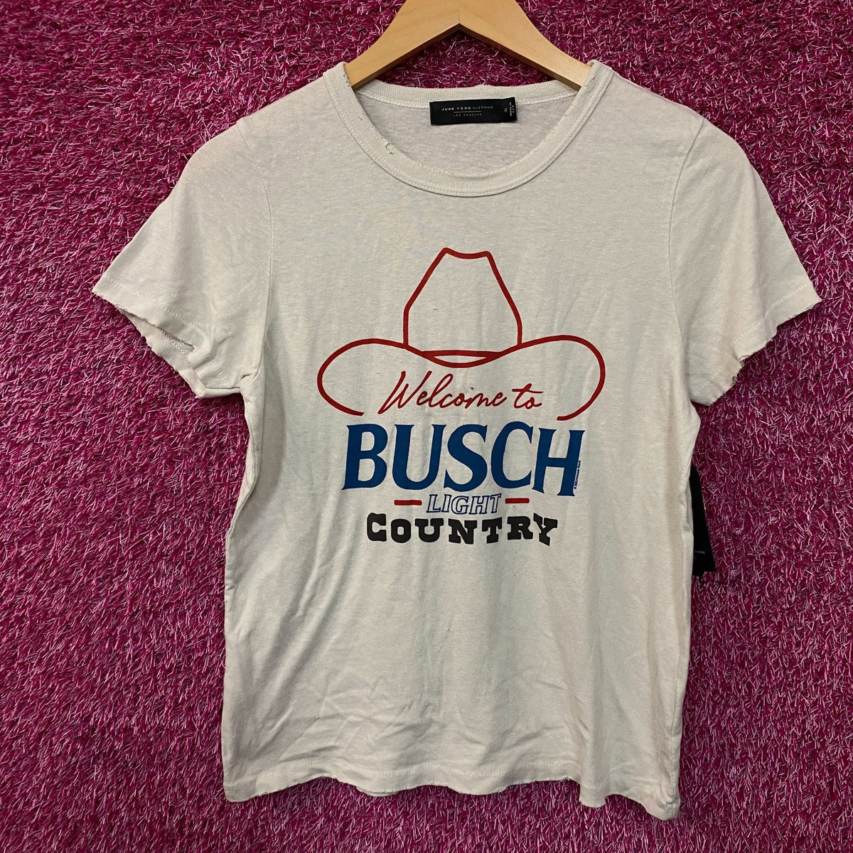Welcome to Busch Light Country Cowboy Hat Women's T-Shirt XL