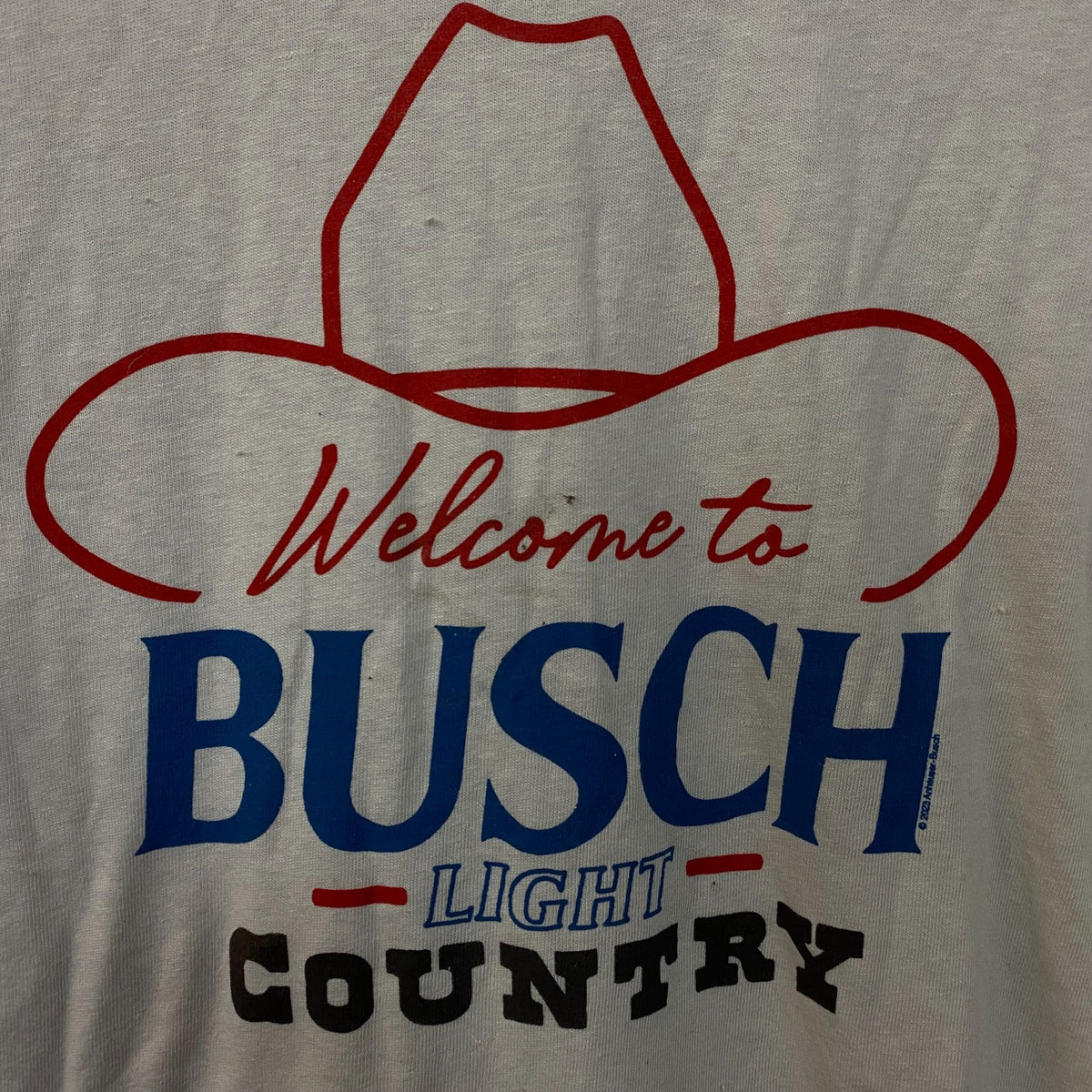 Welcome to Busch Light Country Cowboy Hat Women's T-Shirt XL