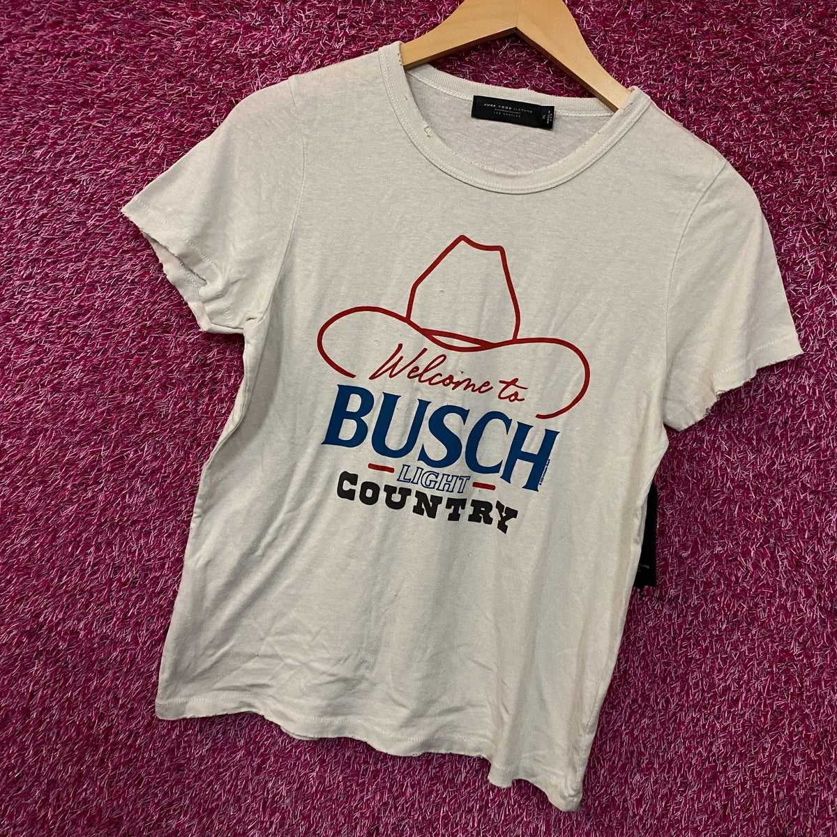 Welcome to Busch Light Country Cowboy Hat Women's T-Shirt XL