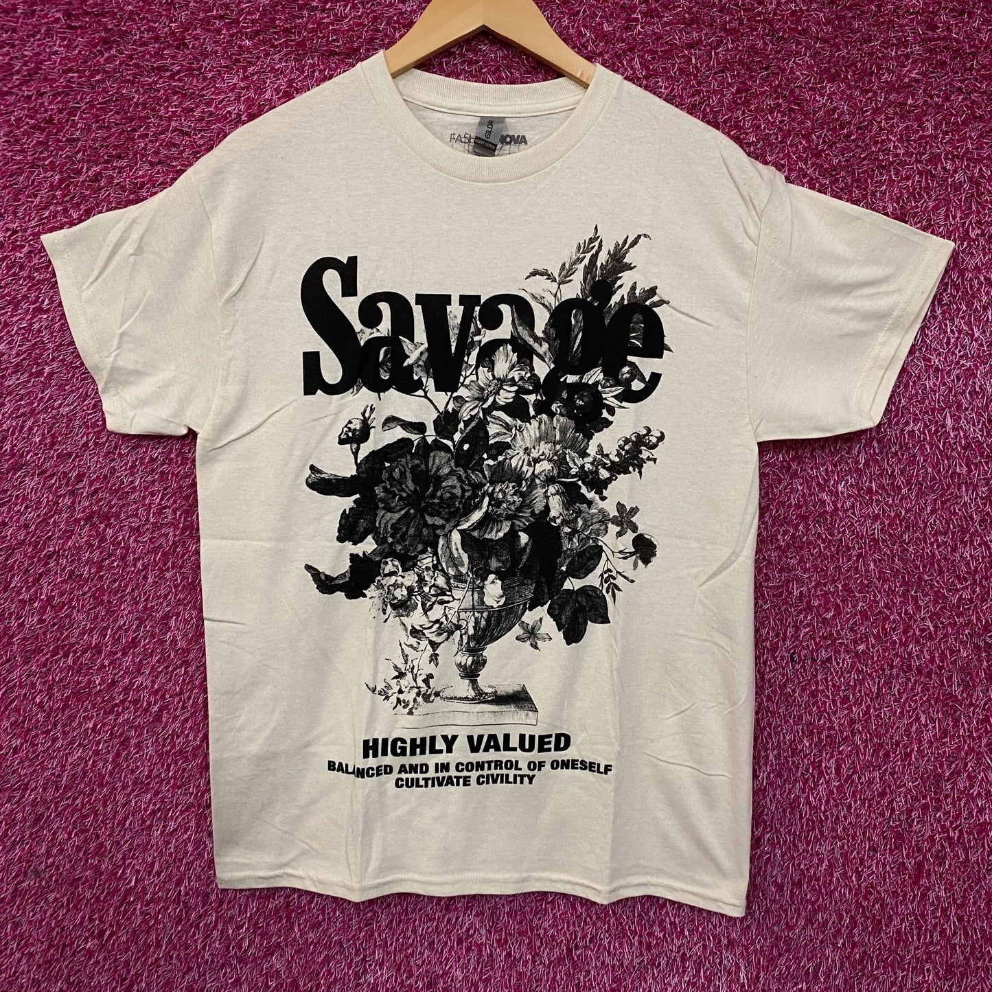 Fashion Nova Savage Flora Graphic T-Shirt Medium
