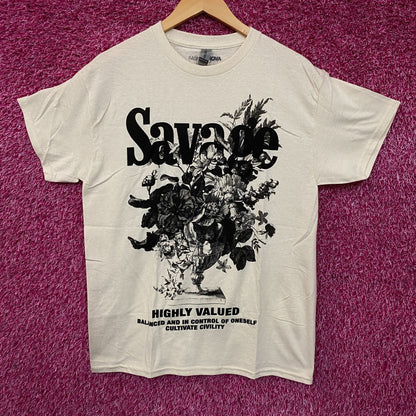 Fashion Nova Savage Flora Graphic T-Shirt Medium