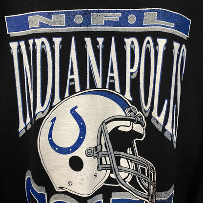 Junk Food Clothing Indianapolis Colts Helmet Logo Flea Market Crew Sweatshirt Medium