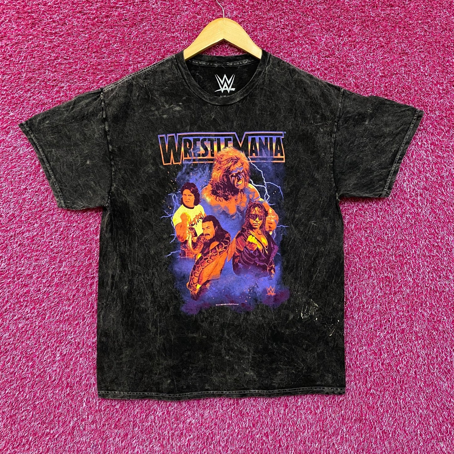 Wrestlemania Main Event Legends Collage WWE Promo T-Shirt L