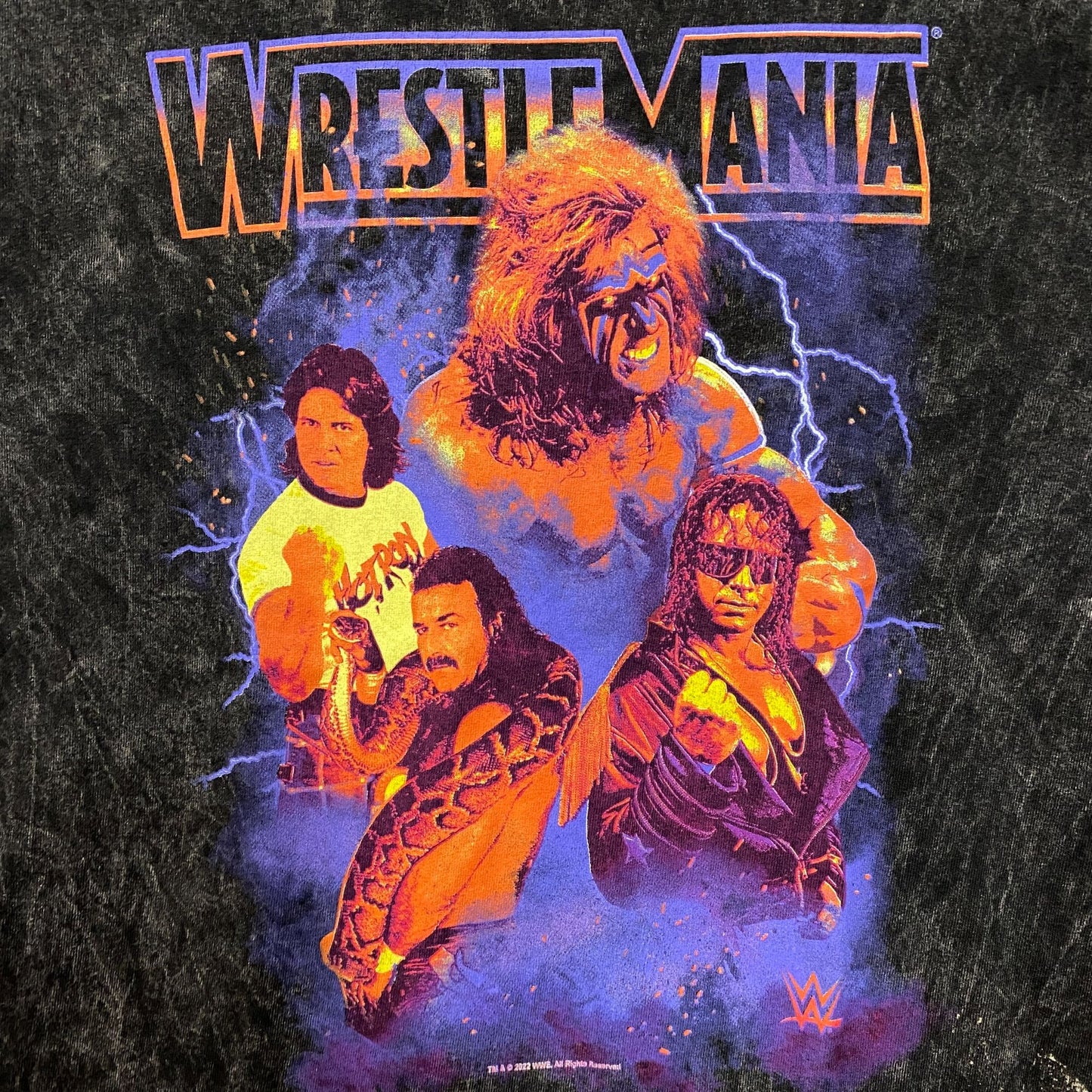 Wrestlemania Main Event Legends Collage WWE Promo T-Shirt L