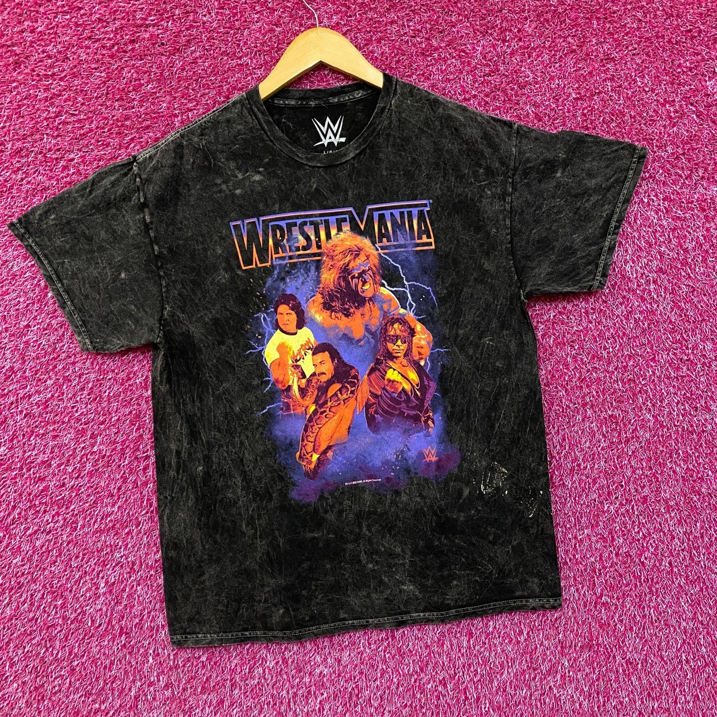 Wrestlemania Main Event Legends Collage WWE Promo T-Shirt L