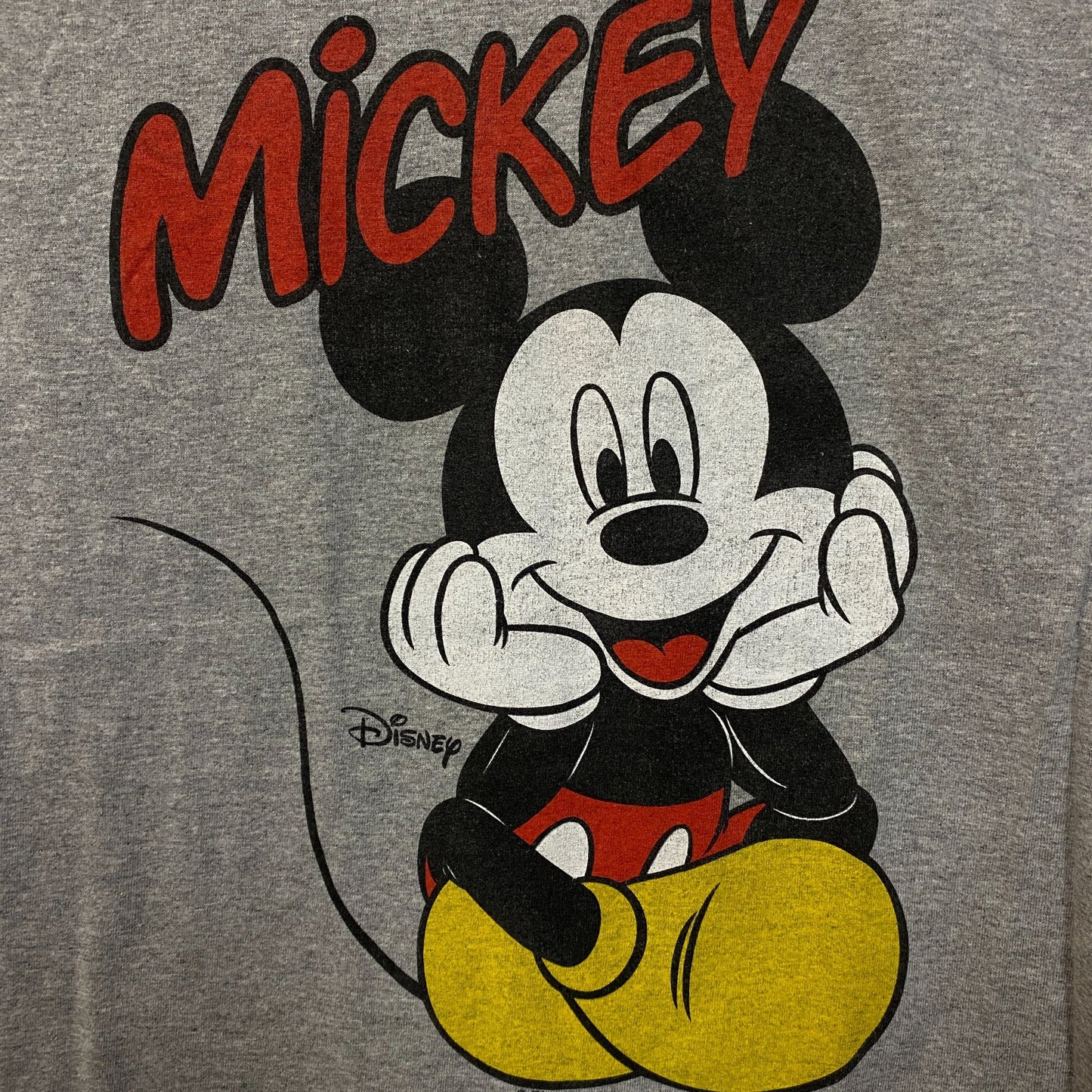 Disney Mickey Mouse Sitting Graphic T-Shirt Small