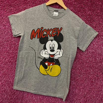 Disney Mickey Mouse Sitting Graphic T-Shirt Small