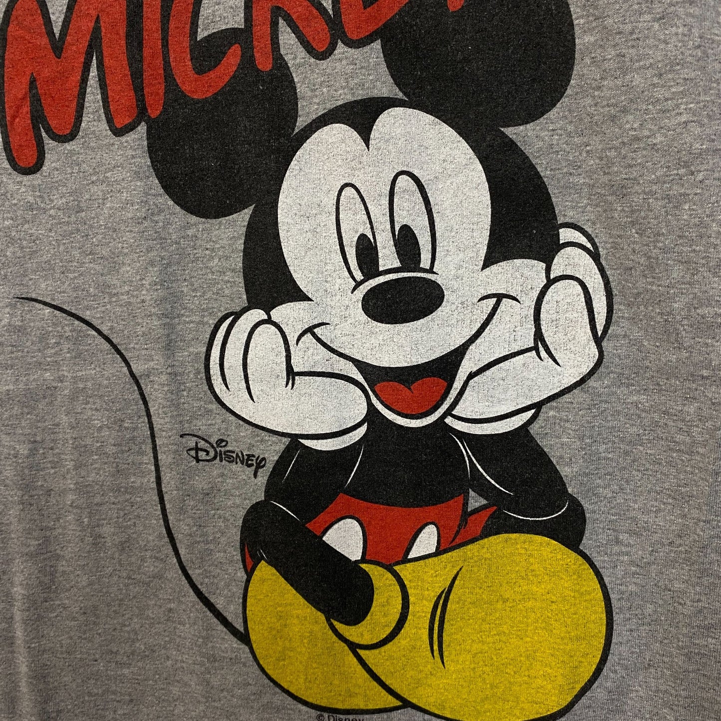 Disney Mickey Mouse Sitting Graphic T-Shirt Small