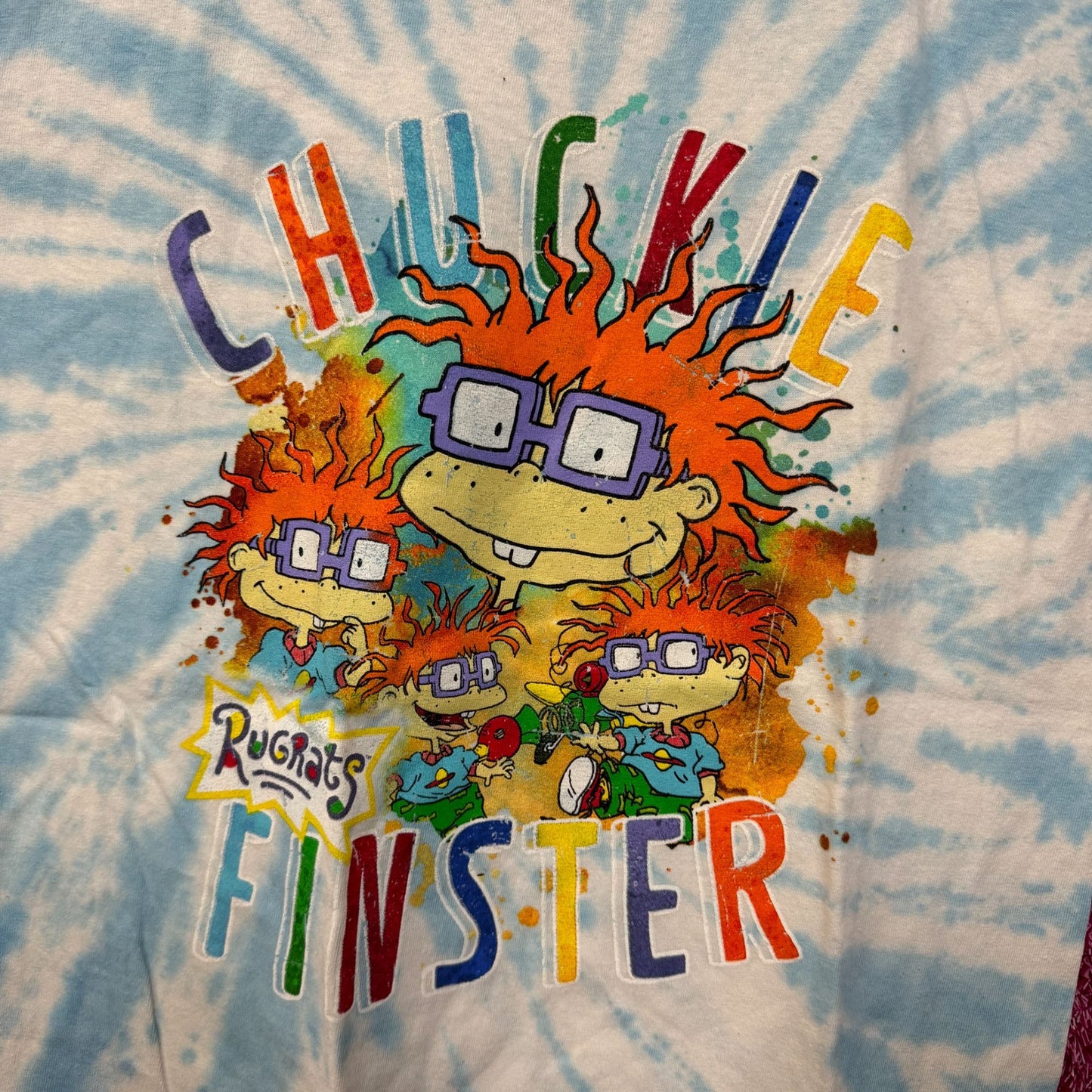 Rugrats Chuckie Finster tiedye T-shirt size medium