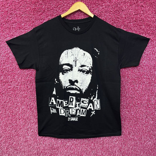 21 Savage American Dream Black T-Shirt XL