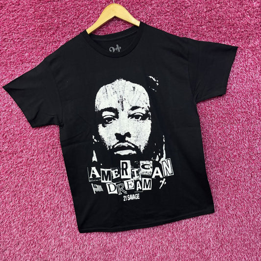 21 Savage American Dream Black T-Shirt XL
