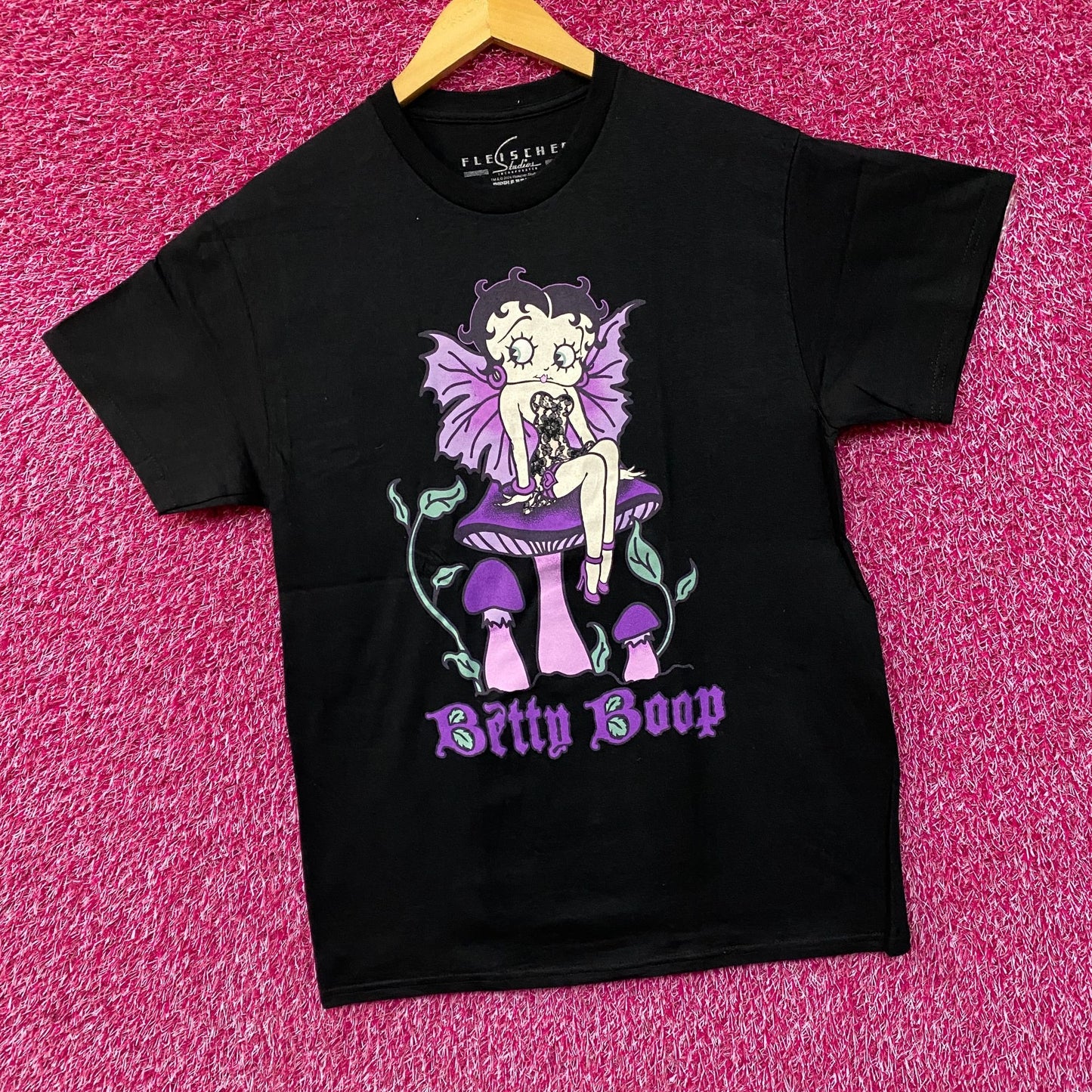 Betty Boop Gothic Mushroom Pixie Animated Movie T-Shirt Medium
