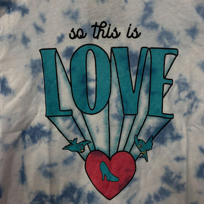 Disney x Junk Food Cinderella So This Is Love Tie-Dye T-Shirt Small