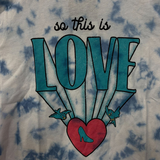 Disney x Junk Food Cinderella So This Is Love Tie-Dye T-Shirt Small