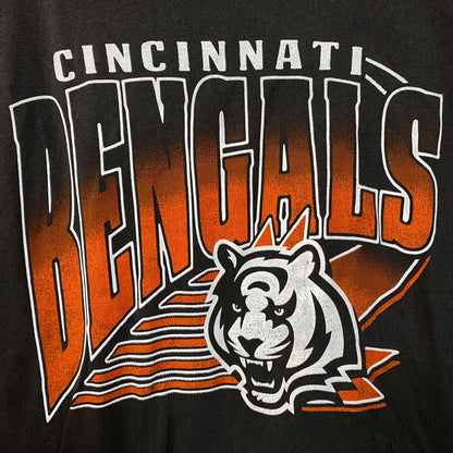 Junk Food Clothing NFL Cincinnati Bengals Chrome Retro Style Women's T-Shirt 2XL