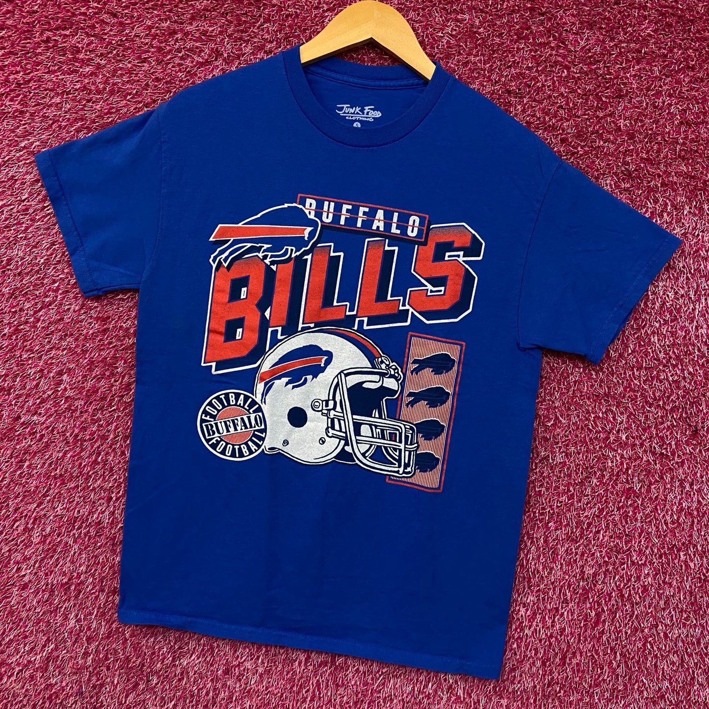Junk Food Clothing NFL Buffalo Bills Checkdown Flea Market Tee Small