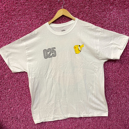 Pokemon Pikachu 025 Japanese Lettering T-Shirt XL