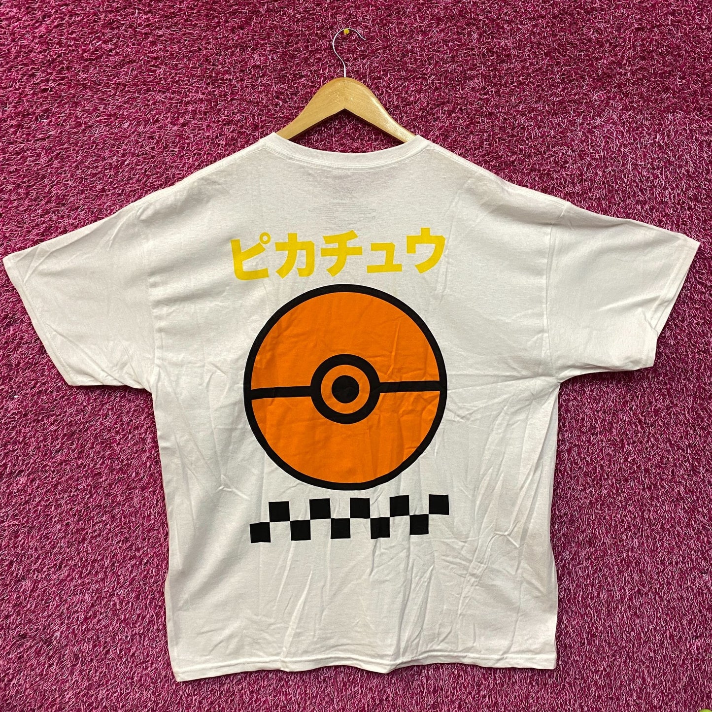 Pokemon Pikachu 025 Japanese Lettering T-Shirt XL