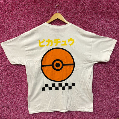 Pokemon Pikachu 025 Japanese Lettering T-Shirt XL