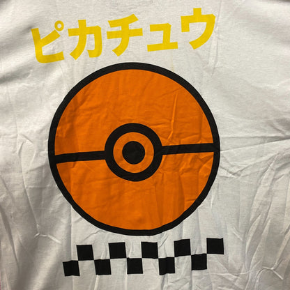Pokemon Pikachu 025 Japanese Lettering T-Shirt XL
