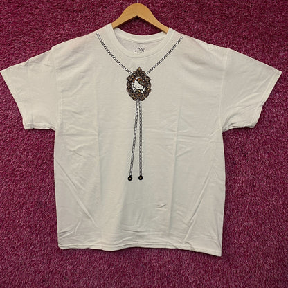 Sanrio Hello Kitty Bolo Tie Cute Graphic T-Shirt Large