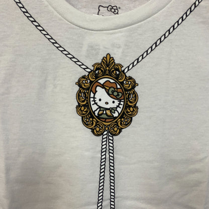 Sanrio Hello Kitty Bolo Tie Cute Graphic T-Shirt Large
